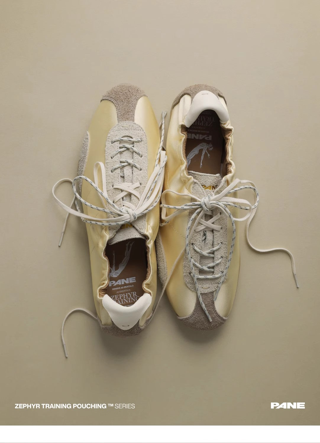 PANE Pocket Ballet Training Shoes Cream