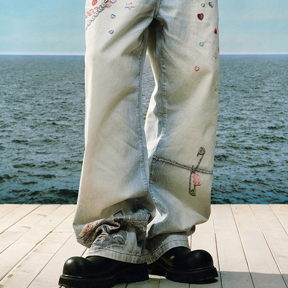YADcrew Arrow Print Jeans