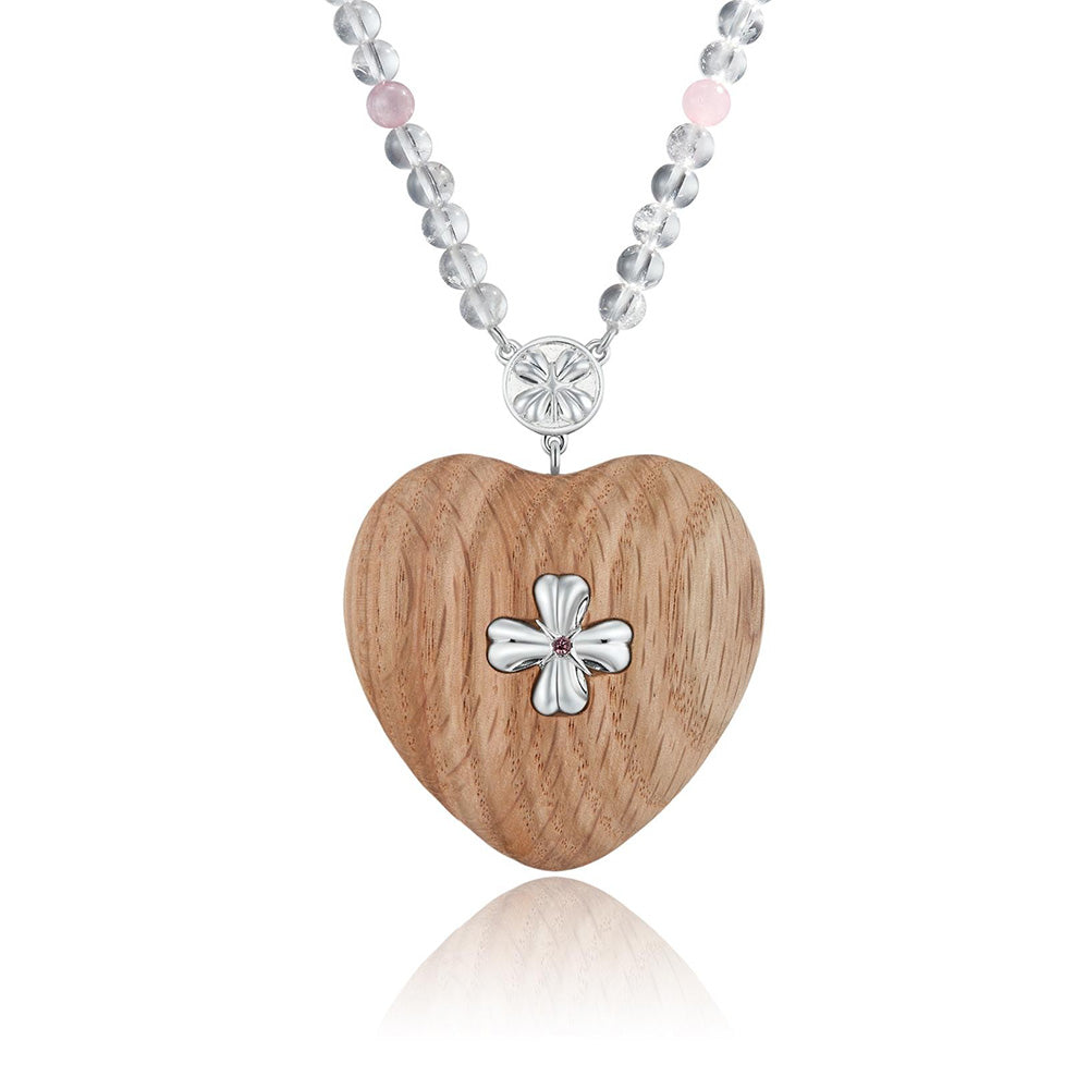 Wooden Heart Necklace