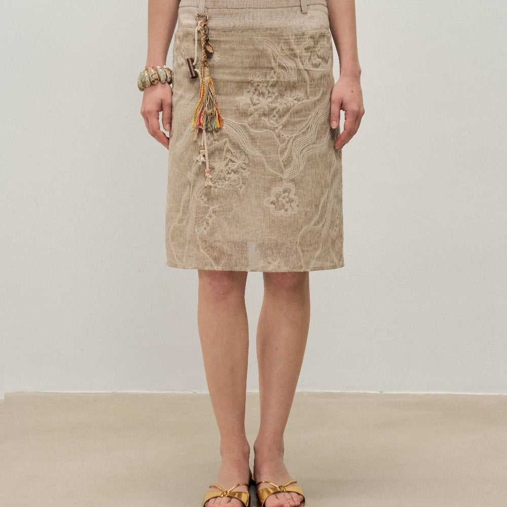 Dpercent丨Jacquard Skirt