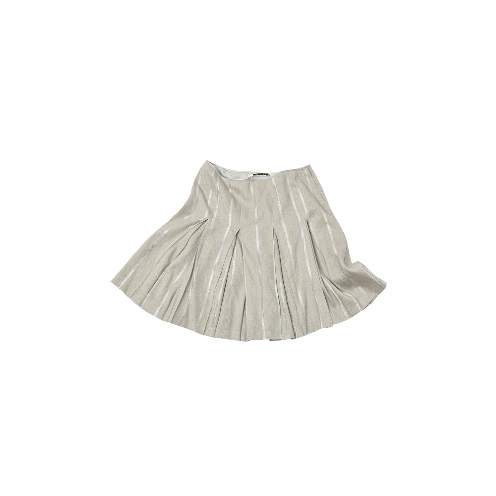 MEDIUM WELL Lurex Pleated Skirt