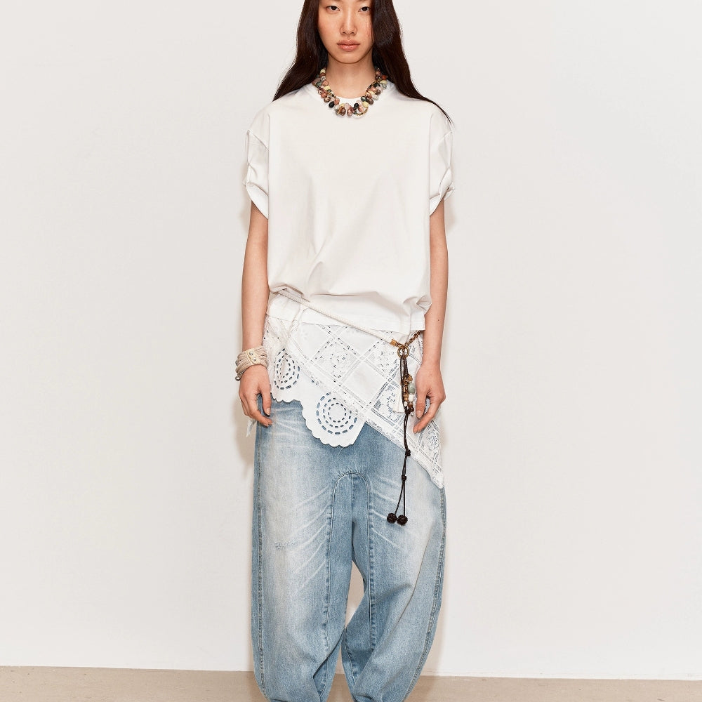 MEDIUM WELL Beaded Cuff Jeans