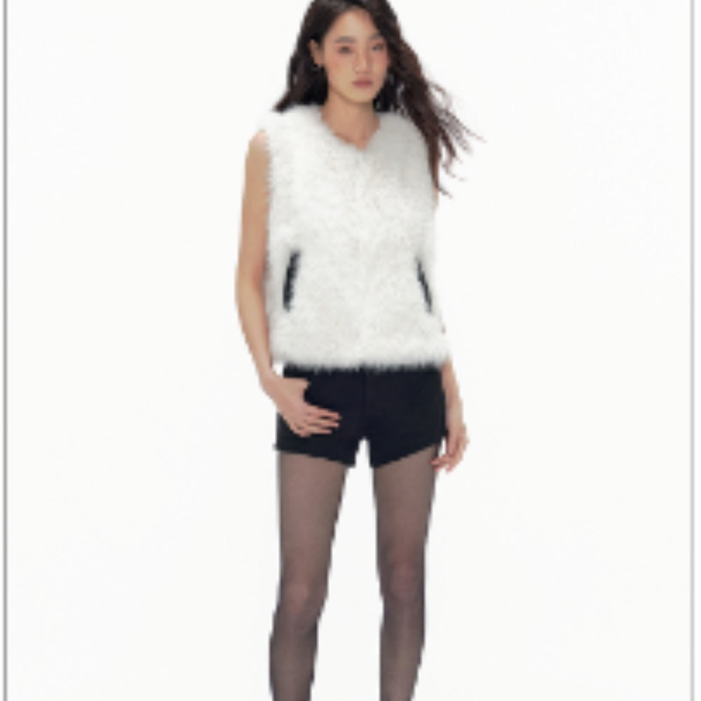 tokokkino Fur Vest