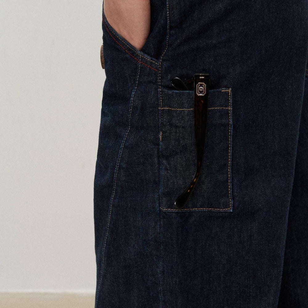 Dpercent｜Red-edge selvedge denim scimitar jeans