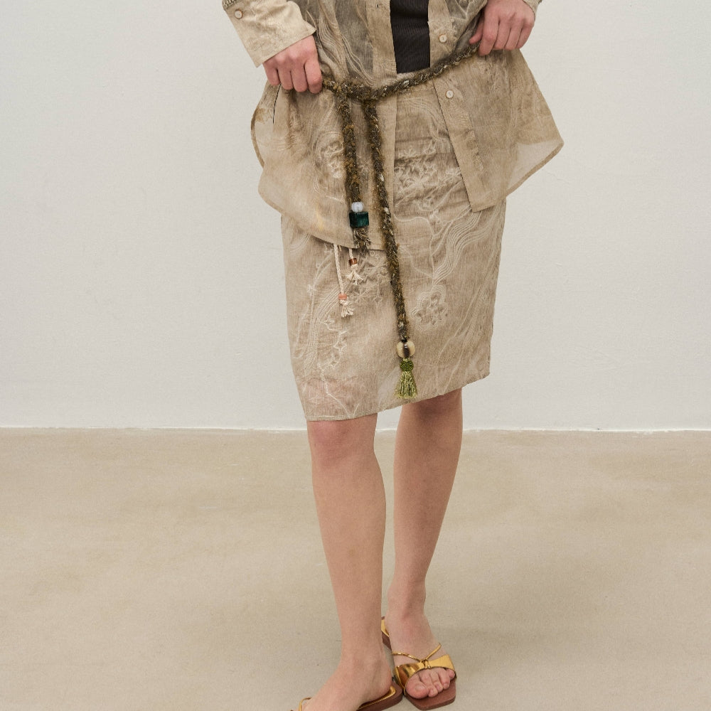 Dpercent丨Jacquard Skirt