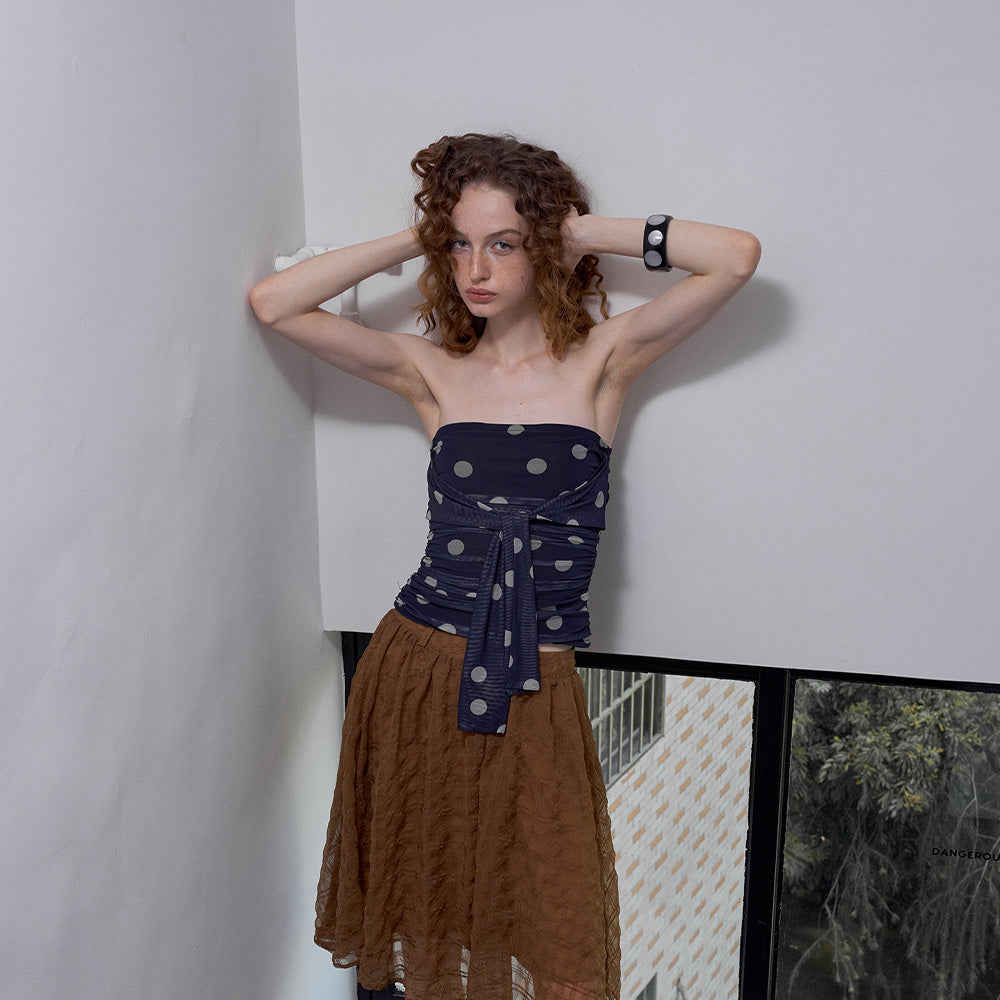 2AM POETRY Polka Dot Bustier