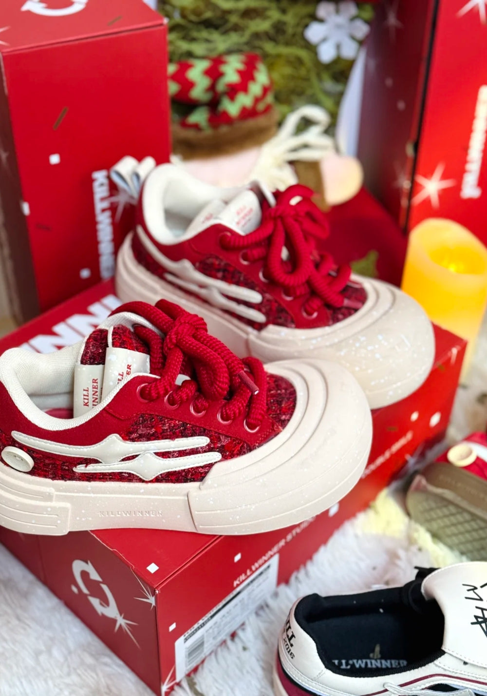 KILLWINNER丨Smile Life Sneaker - Red