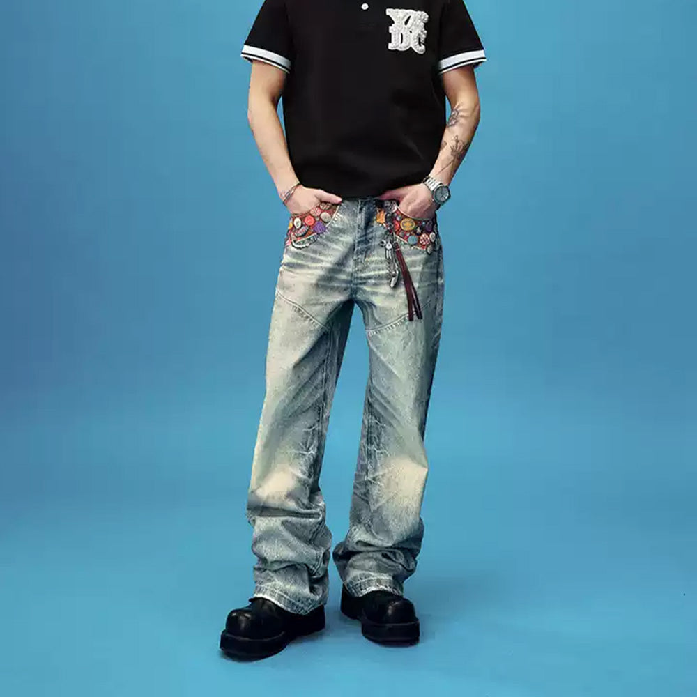 YADcrew Bottle Cap Jeans