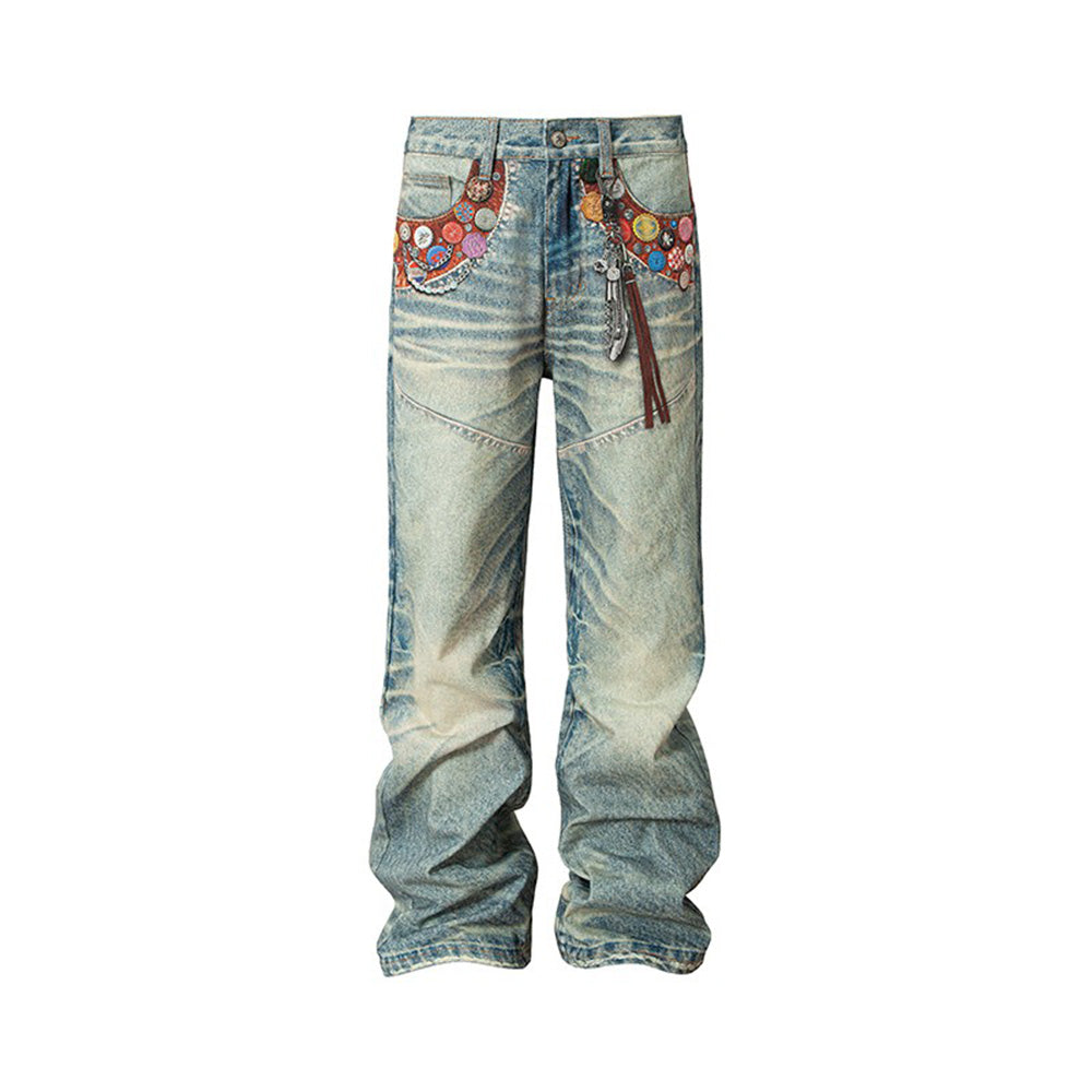 YADcrew Bottle Cap Jeans