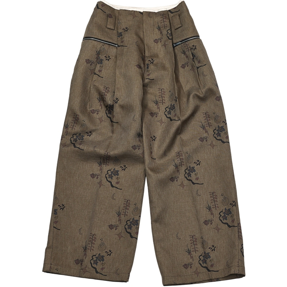 MEDIUM WELL Printed Wide-Leg Pants