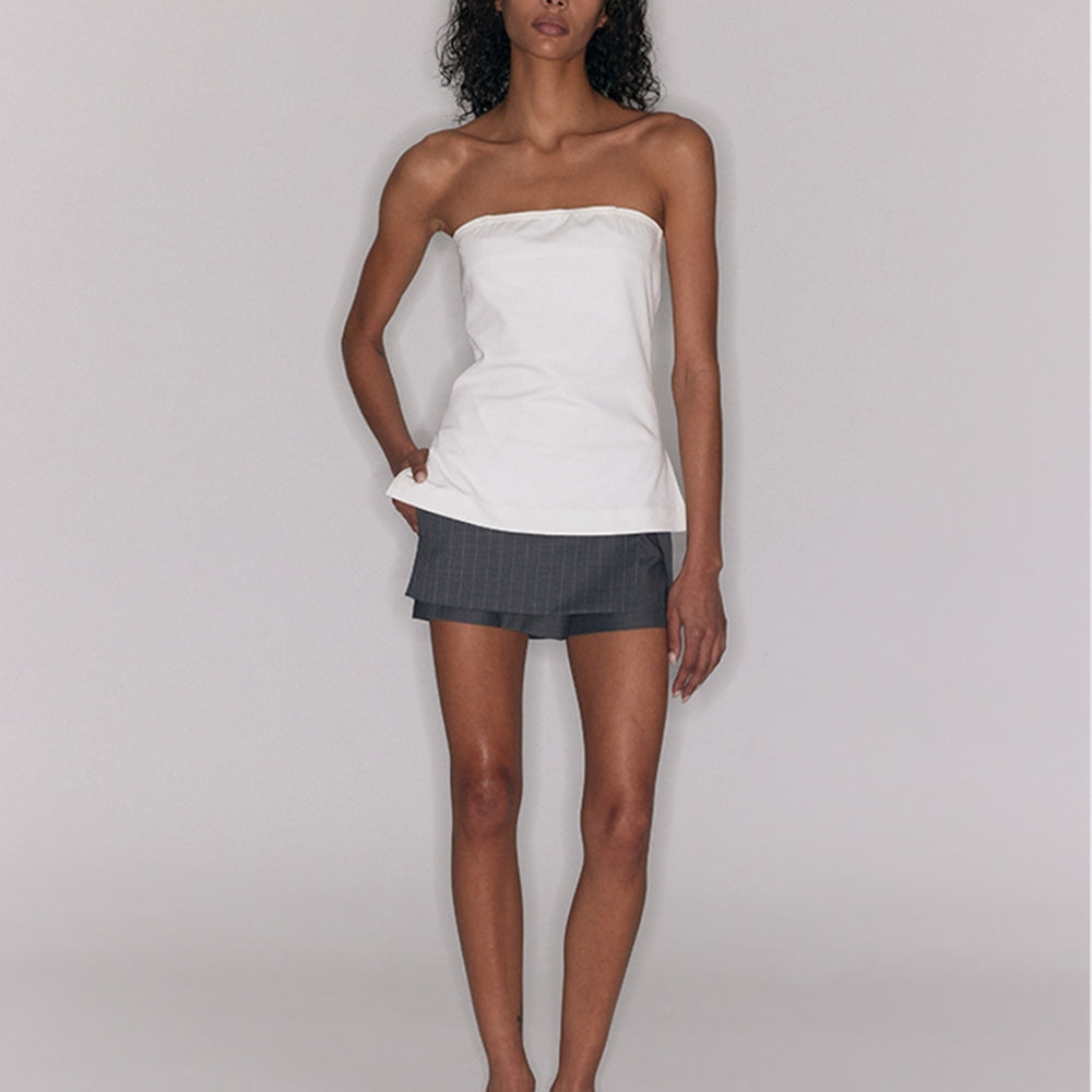 SANFRONTIERES Wool Shorts