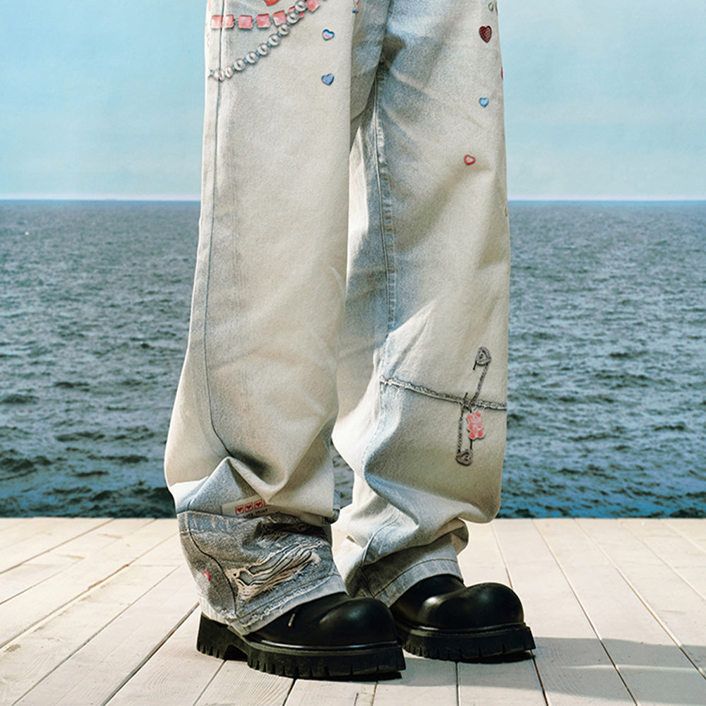 YADcrew Arrow Print Jeans