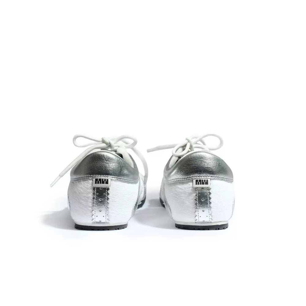 Square-Toe Sneaker white