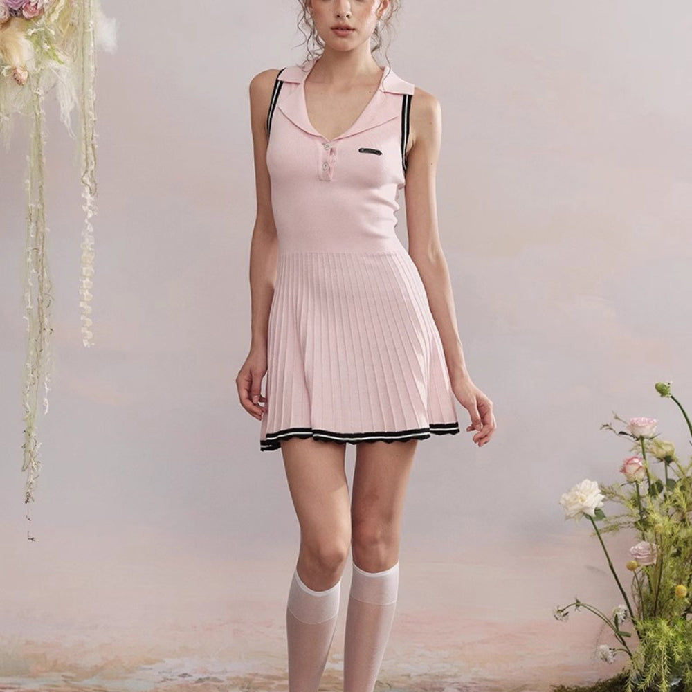 ARTE PURA Pink Polo Dress