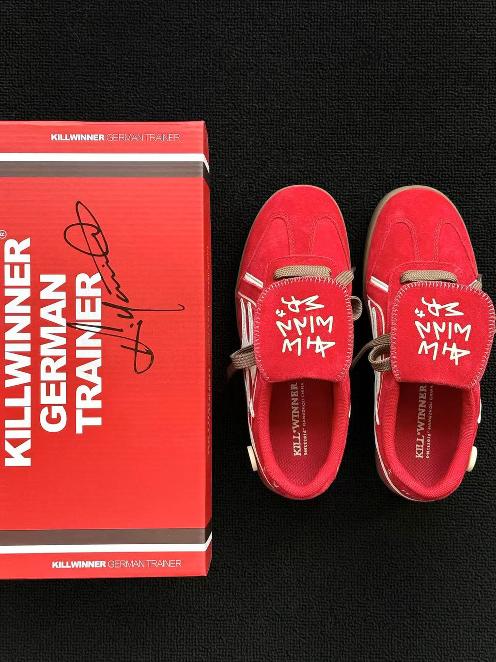 KILL WINNER Retro Training Sneaker-Red Velvet