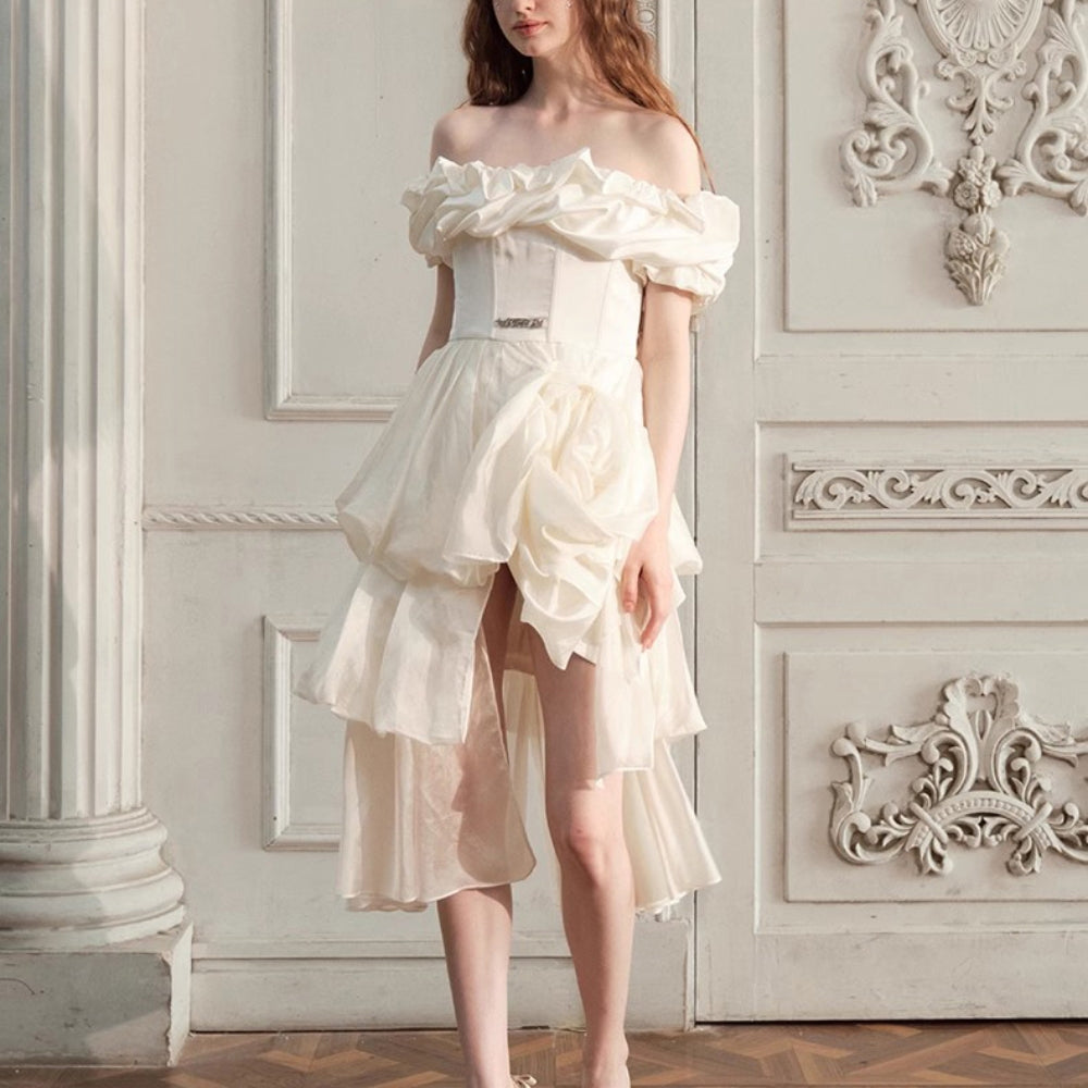 ARTE PURA White Strapless Gown