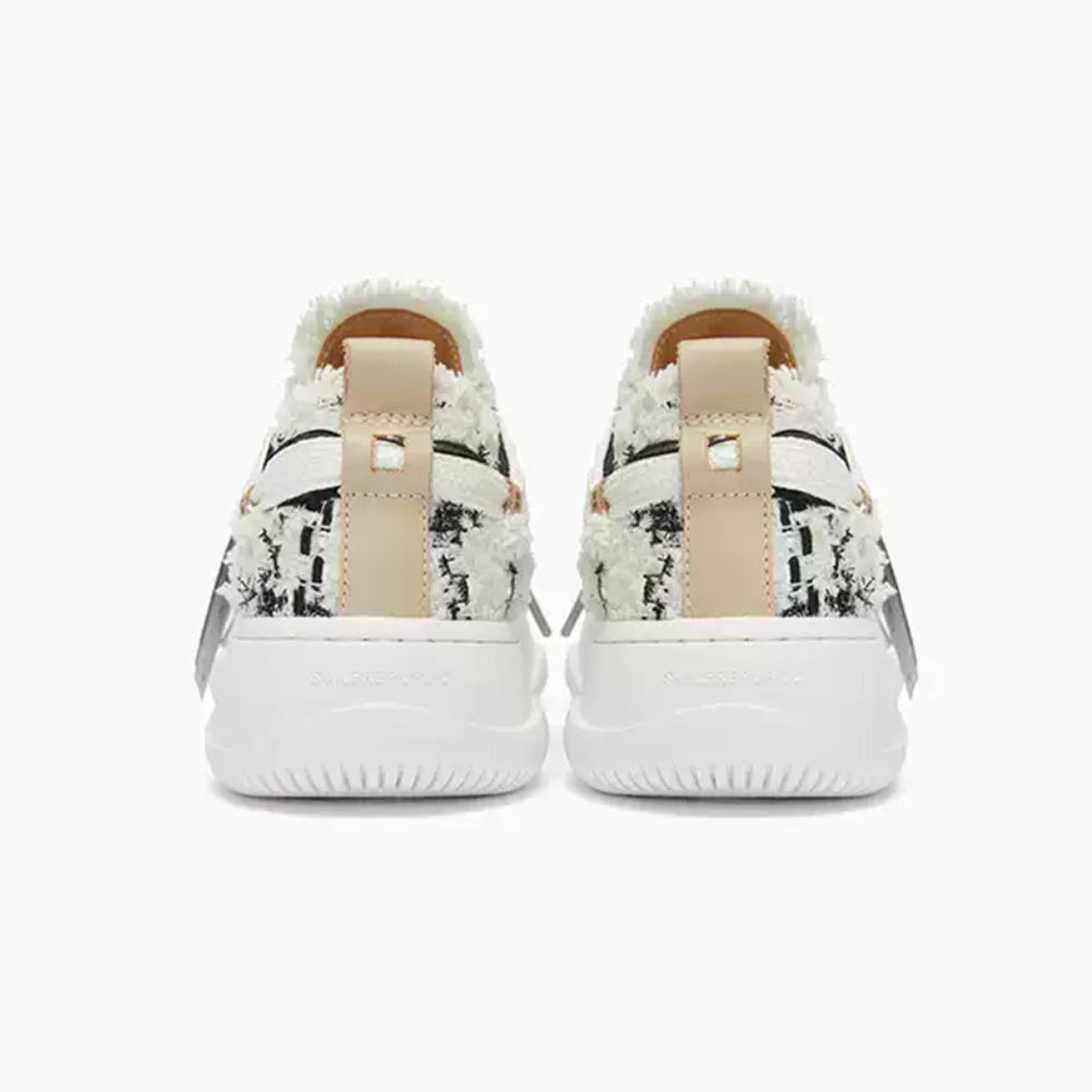 SMILEREPULIC open smile platform shoes black and white