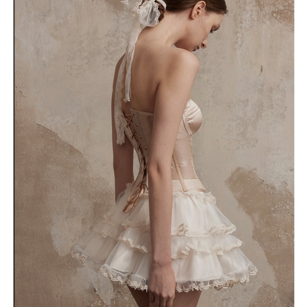 FA SOGNO Nude Corset Set