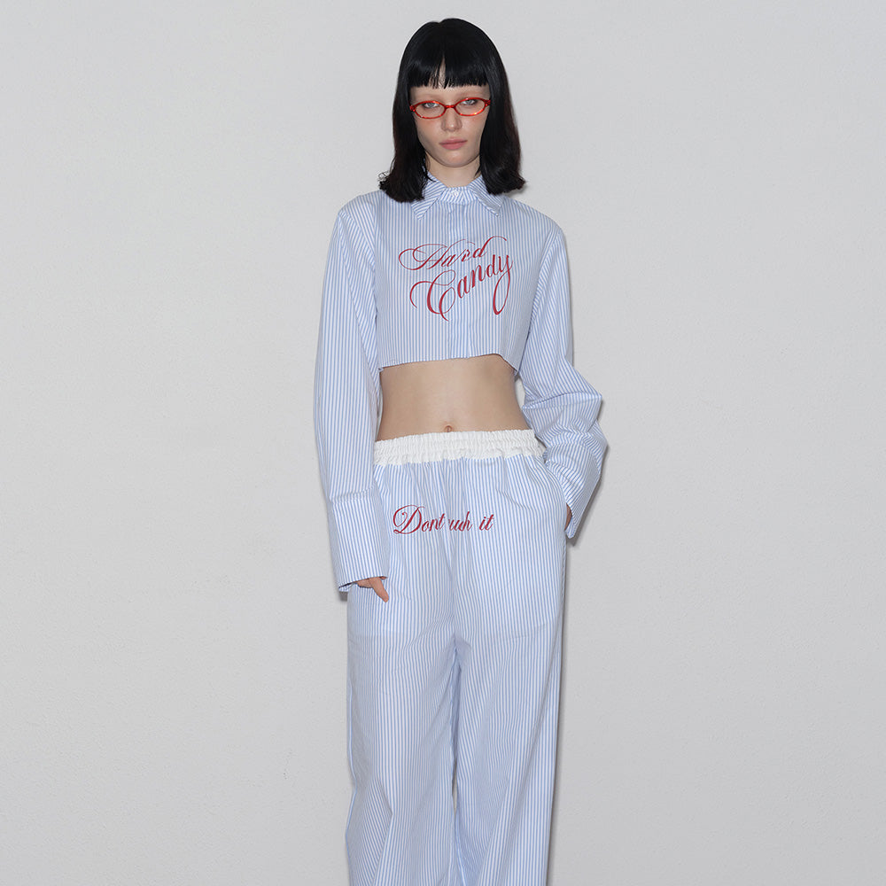 2AM POETRY Striped Loungewear Set