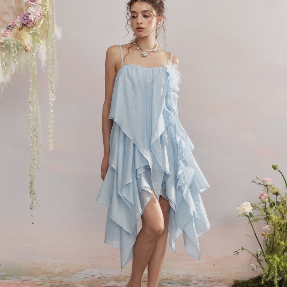 ARTE PURA Blue Floral Dress