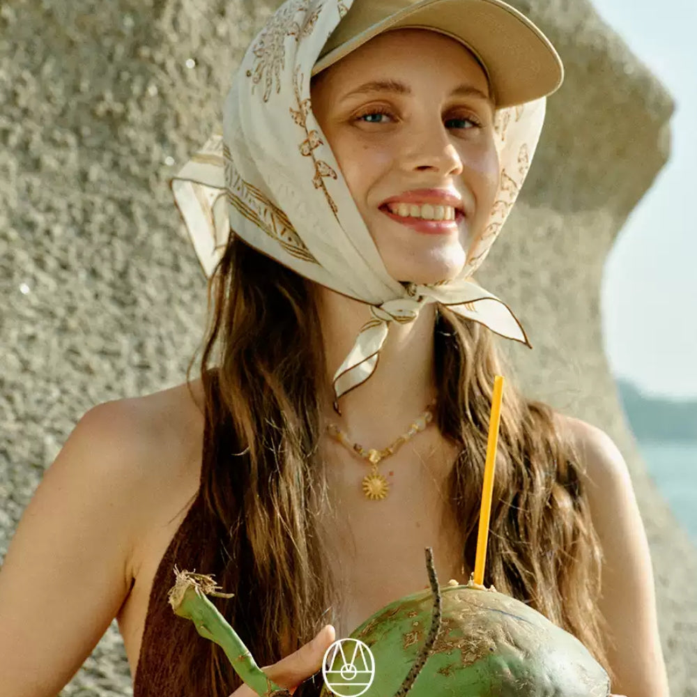 MONSECRET Linen Scarf