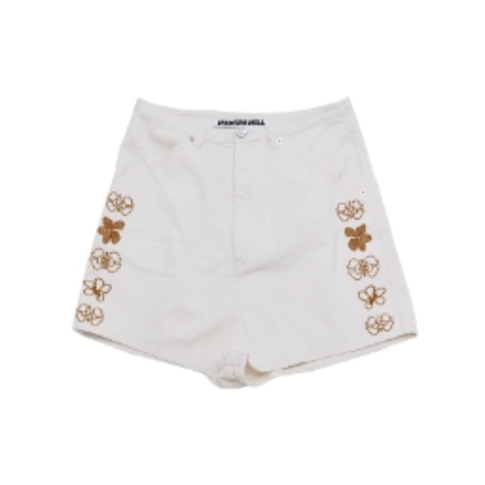 MEDIUM WELL Embroidered Washed Shorts