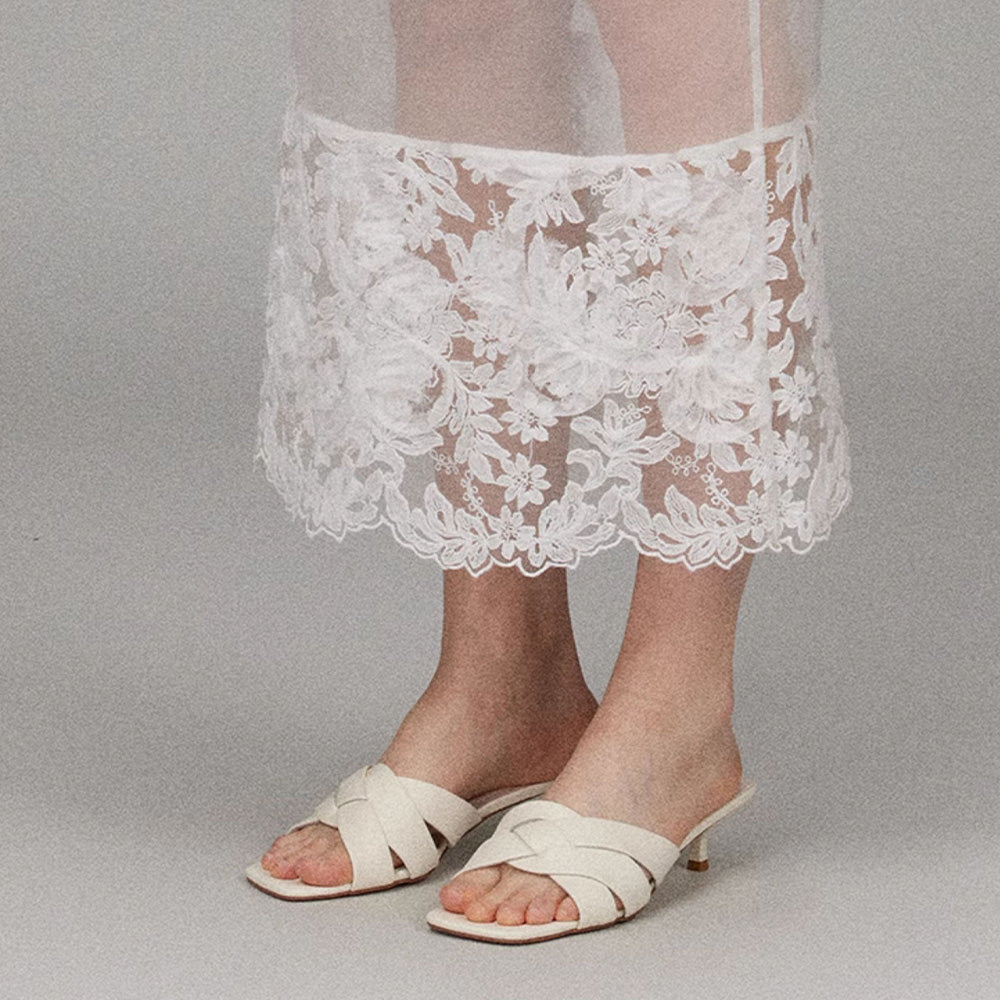 LACERTA Kitten-Heel Sandals