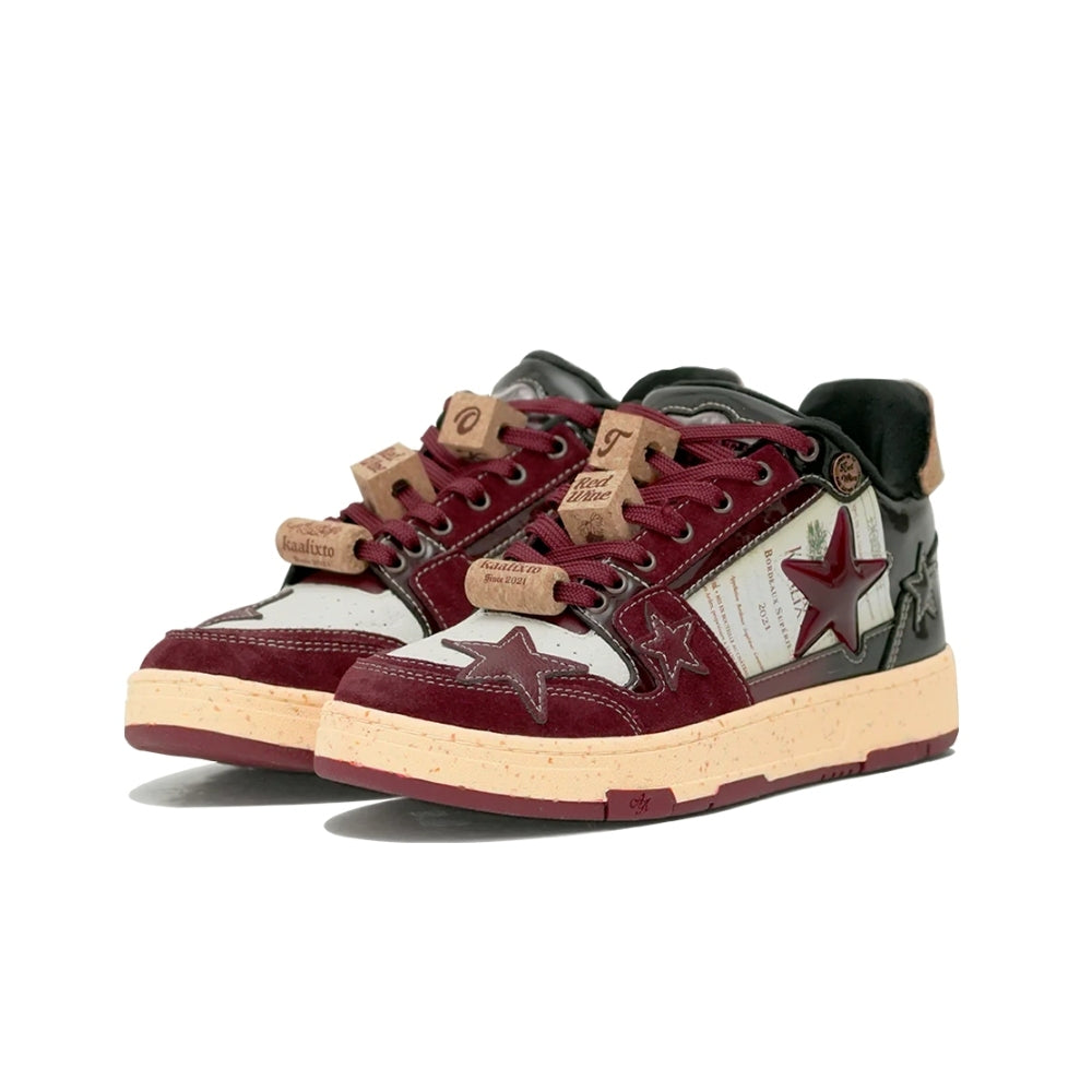 KAALIXTO丨Retro Star Sneakers-Wine Limited