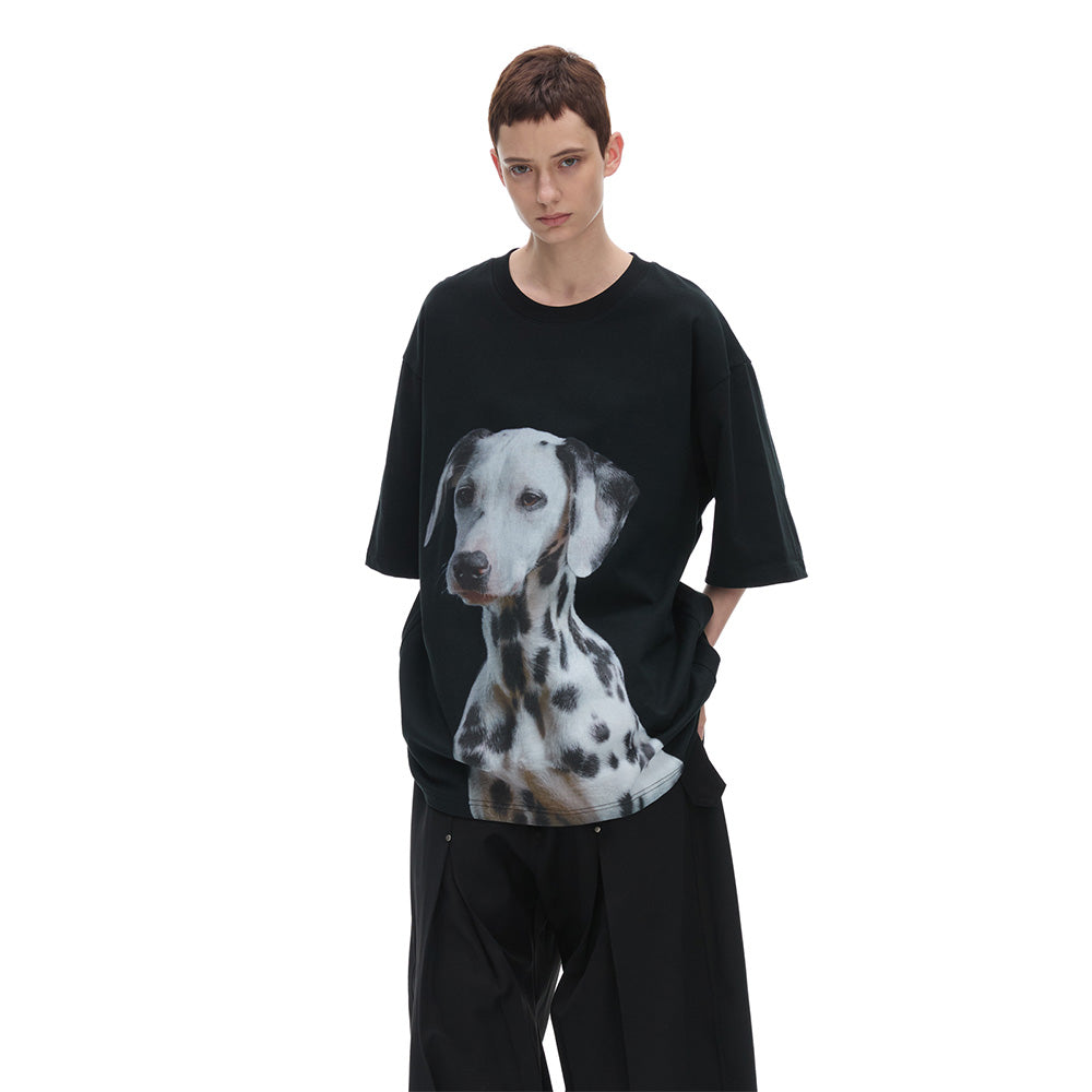 ANTERIORLOVED Dalmatian Print T-shirt