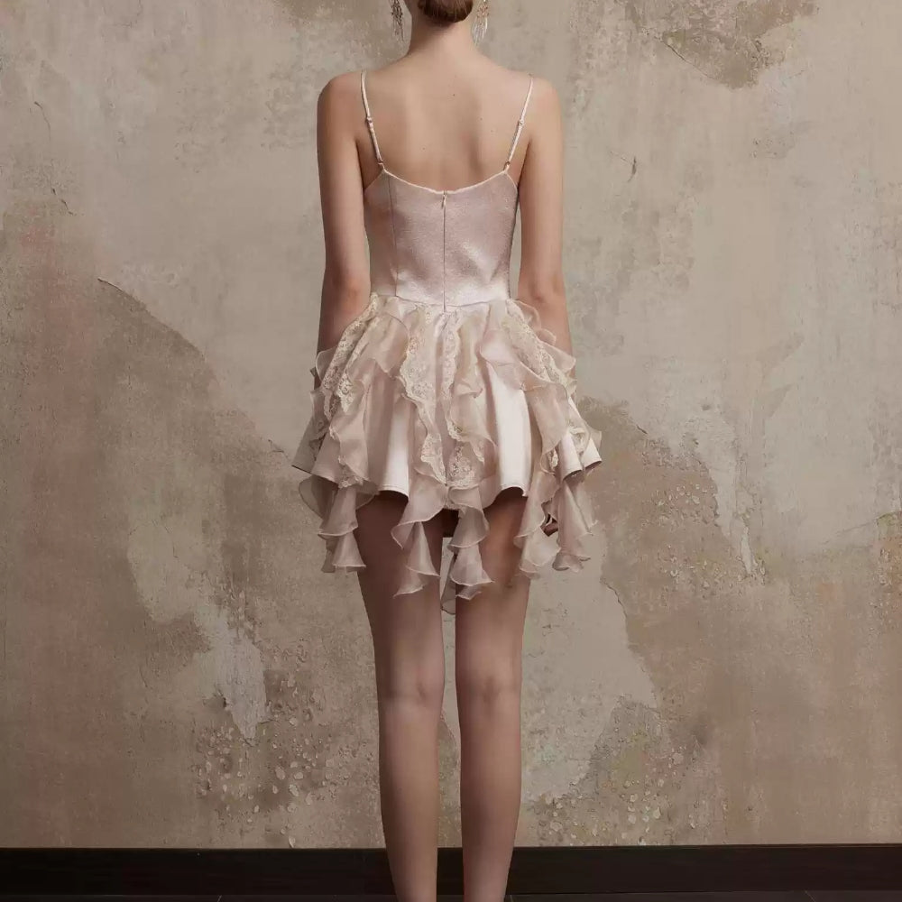 FA SOGNO Rose V-Neck Dress