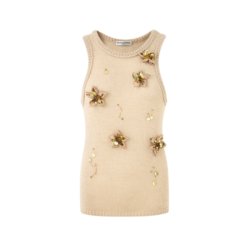 DIANA VEVINA Beaded Knit Set