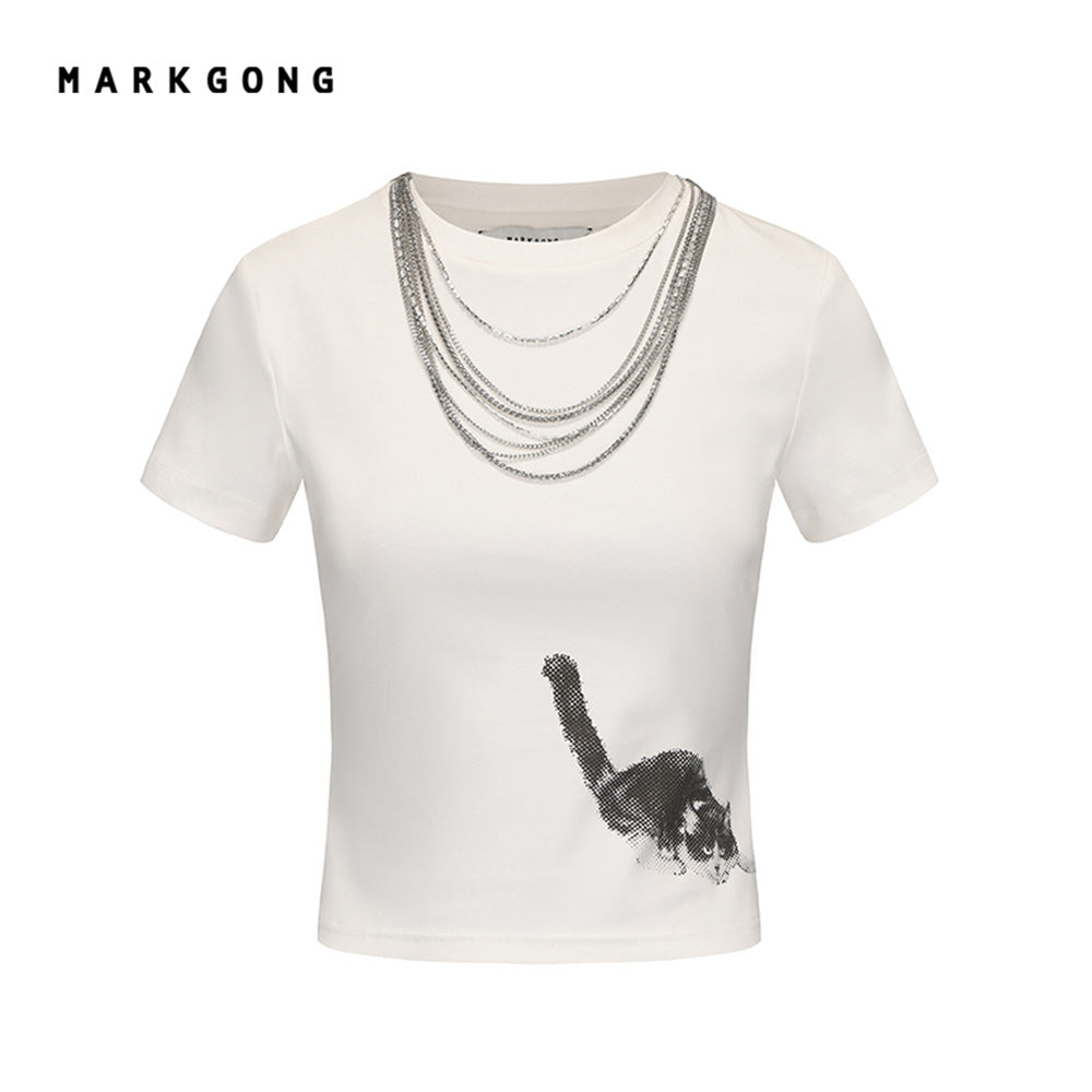MARKGONG Fitted Cat Tee