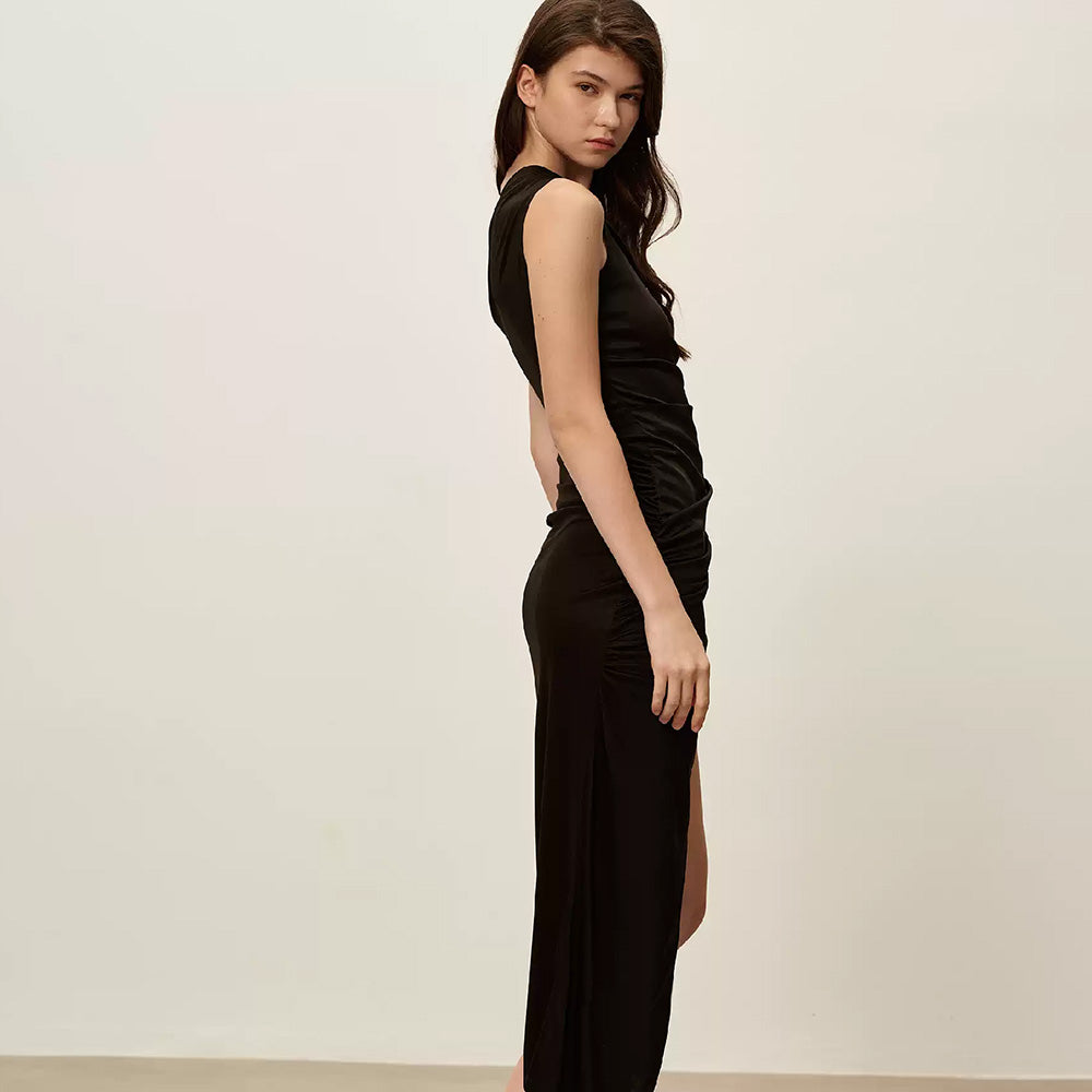SIJIASUDIO Acetate Dress