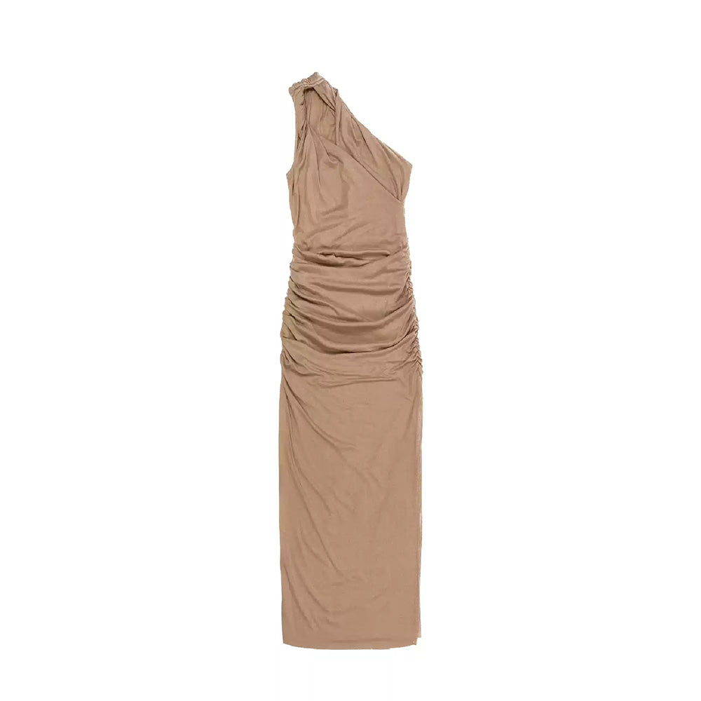 SIJIASUDIO Pink Asymmetrical Dress