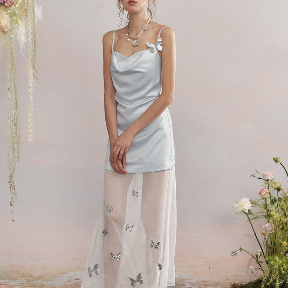 ARTE PURA Blue Sequin Dress