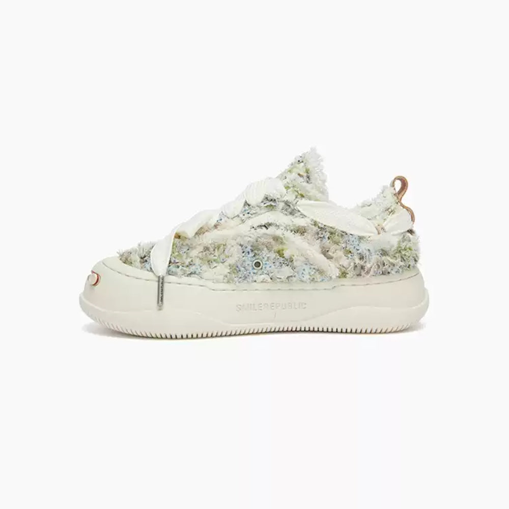 SMILEREPULIC Monet garden casual shoes white