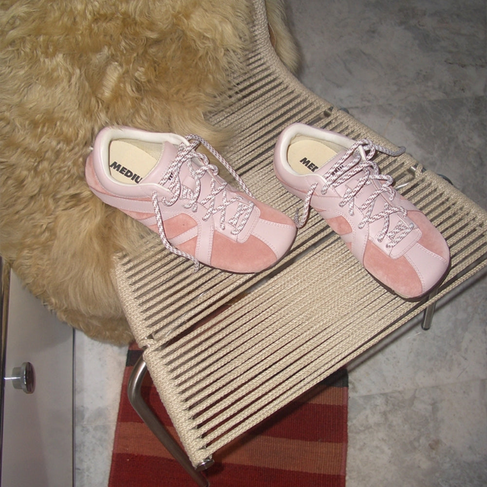 Square-Toe Sneaker pink