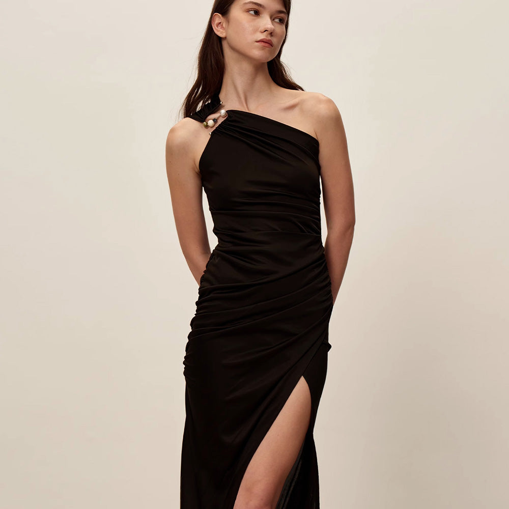SIJIASUDIO Acetate Dress