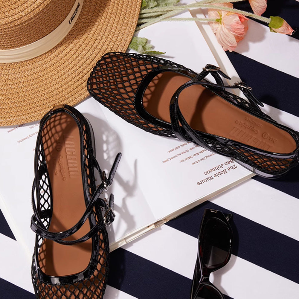 LACERTA Mesh Ballet Flats