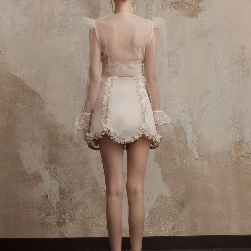 FA SOGNO Lace Pencil Skirt