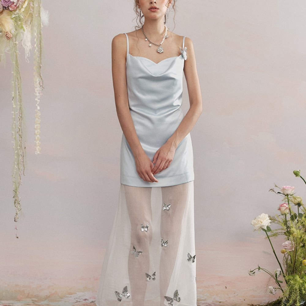 ARTE PURA Blue Sequin Dress