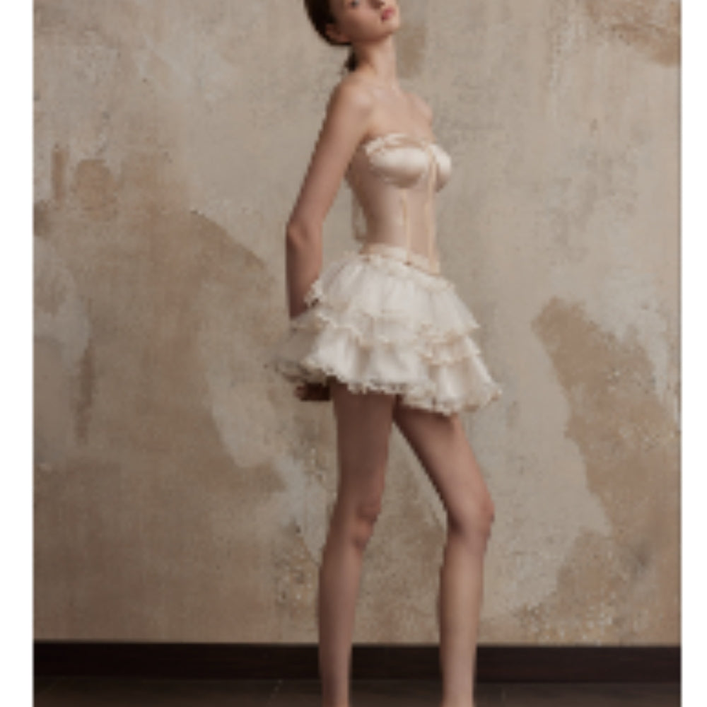 FA SOGNO Nude Corset Set