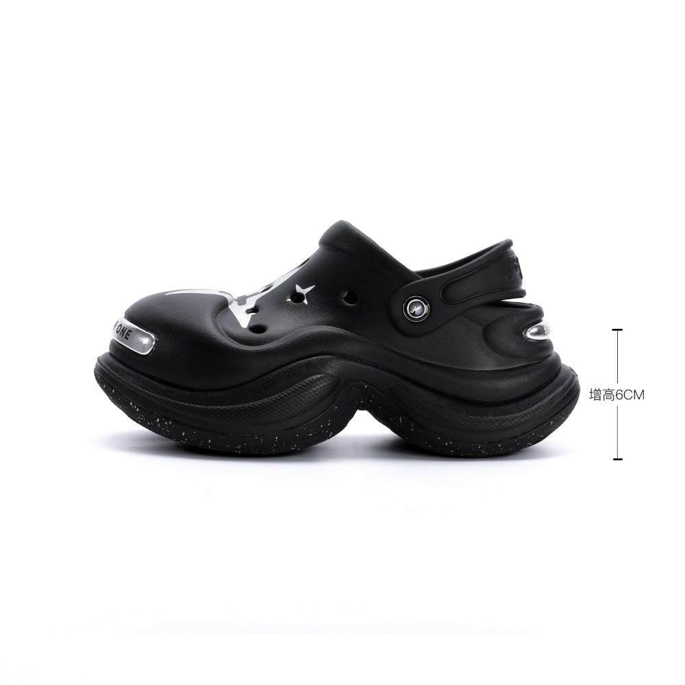Ouder open smile clogs black
