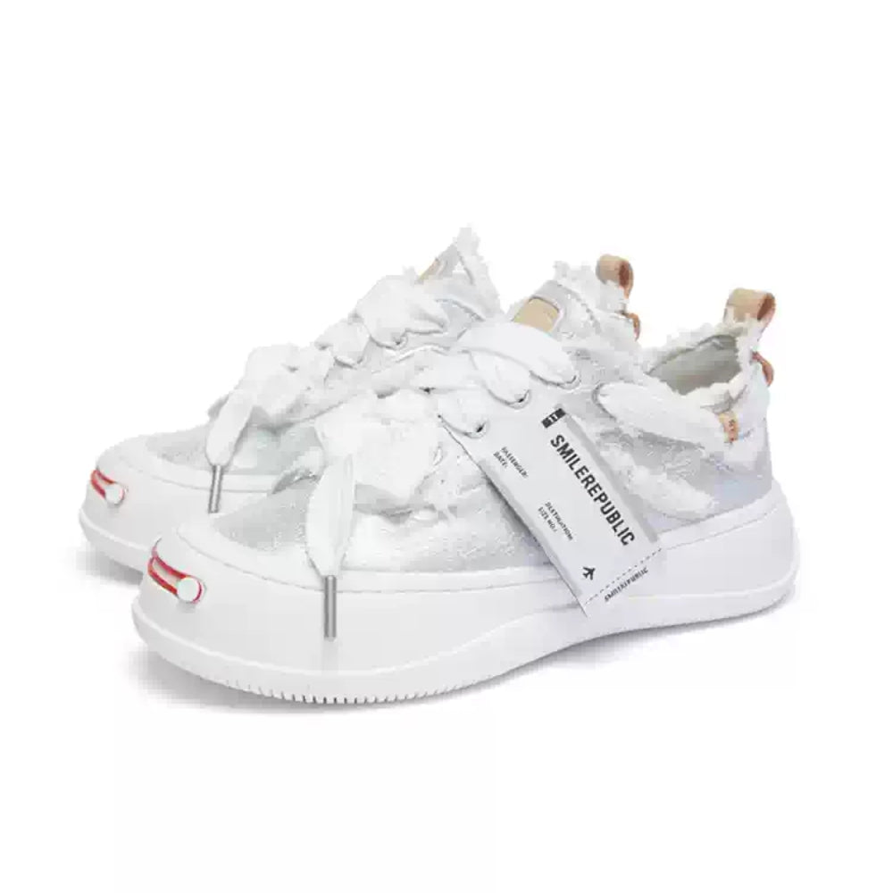 SMILEREPULIC  open smile platform shoes slliver