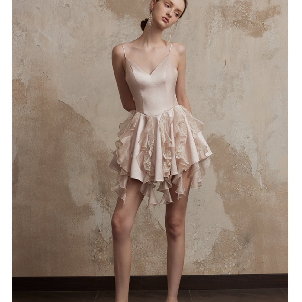 FA SOGNO Rose V-Neck Dress