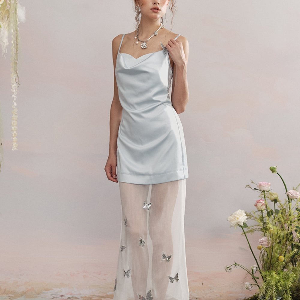 ARTE PURA Blue Sequin Dress