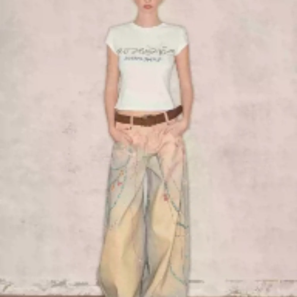 WOOHA 3D Lace Jeans