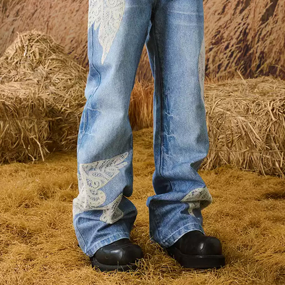 YADcrew Dove Print Jeans