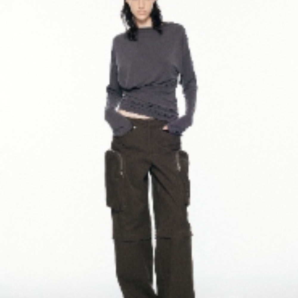 SANFRONTIERES Convertible Cargo Pants