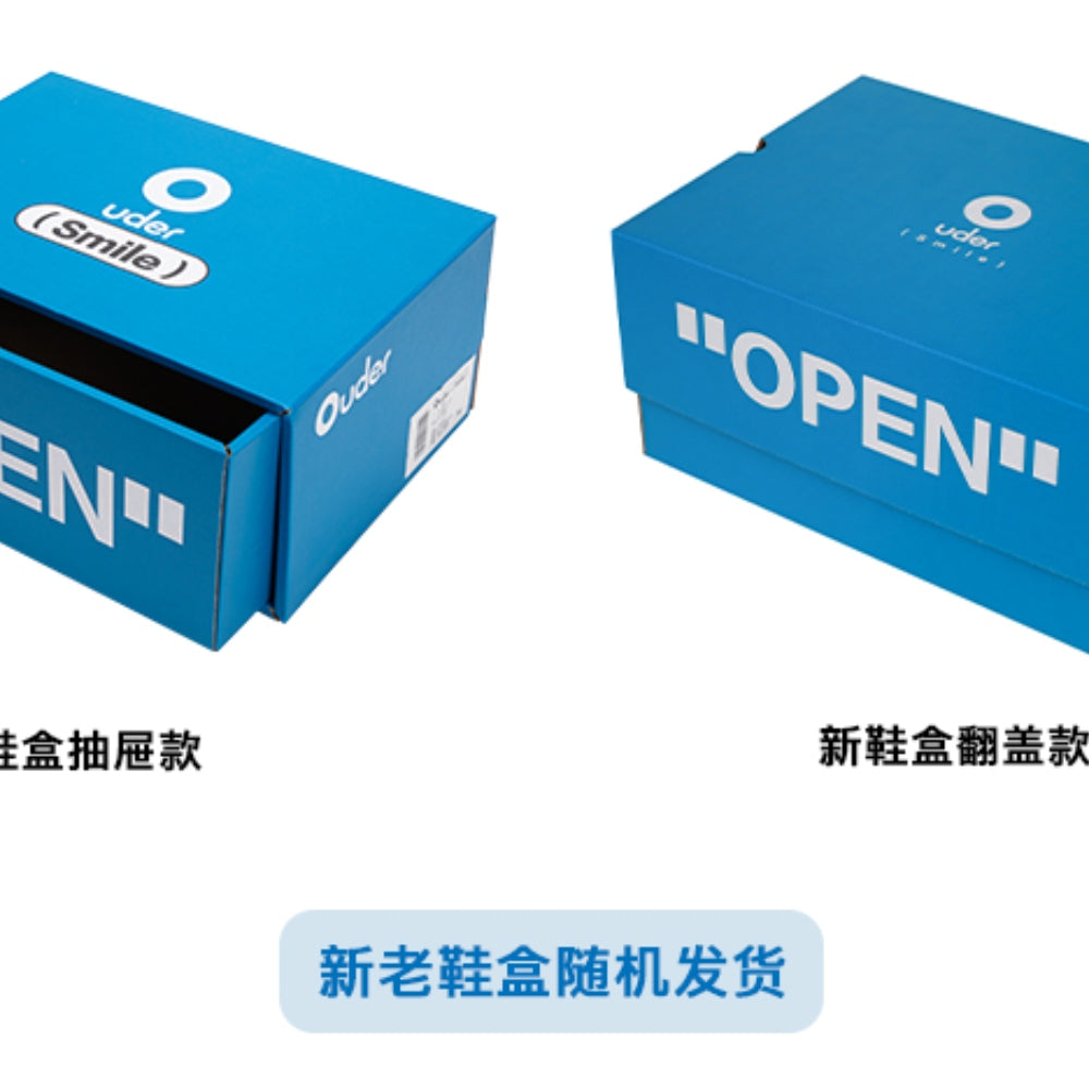 Ouder smiler open smile canvas shoes blue